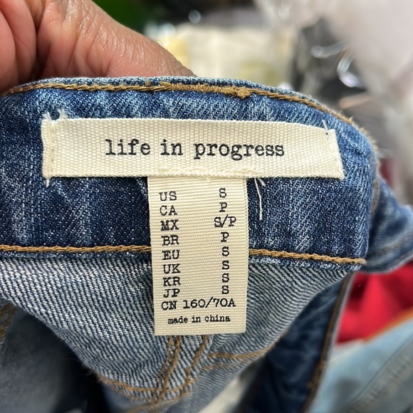 Life in Progress Jumper Overall Women Sz Small 100% Cotton Adjustable Straps - Picture 10 of 11